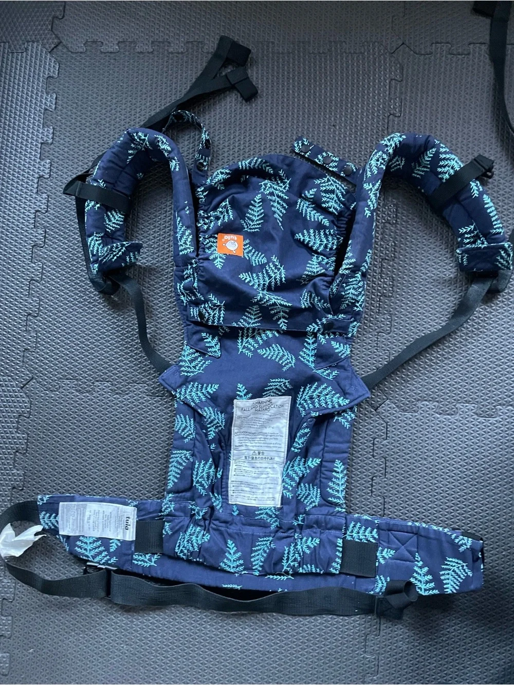 Baby Tula Explore Ergonomic Carrier Everblue Fern Print 7-45 lbs